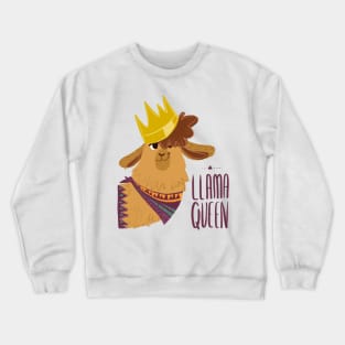 Llama Queen Crewneck Sweatshirt